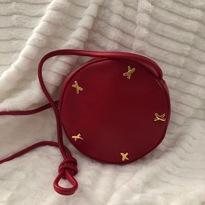 Paloma Picasso Round Red Crossbody Bag